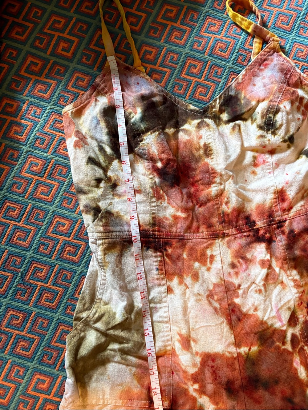 Hand dyed structured bodice Jumpsuit - Picture 8 of 11